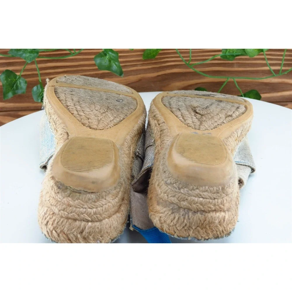 Cliffs by White Mountain Sz 7.5 M Brown Slingback Fabric‎ Women Sandals